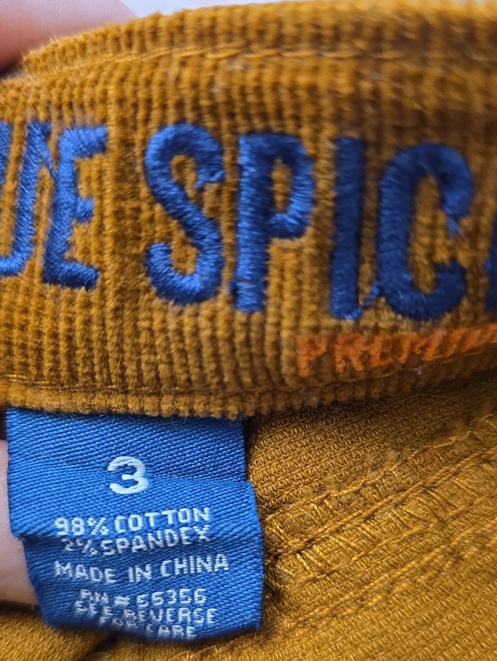 Blue Spice Rust Brown Corduroy Button-Front Mini Skirt - Picture 6 of 6